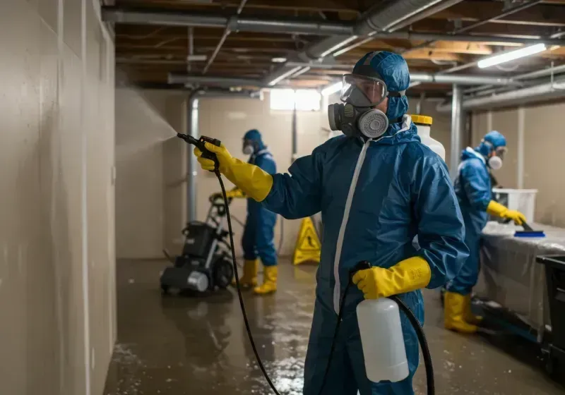 Basement Sanitization and Antimicrobial Treatment process in Palo Cedro, CA