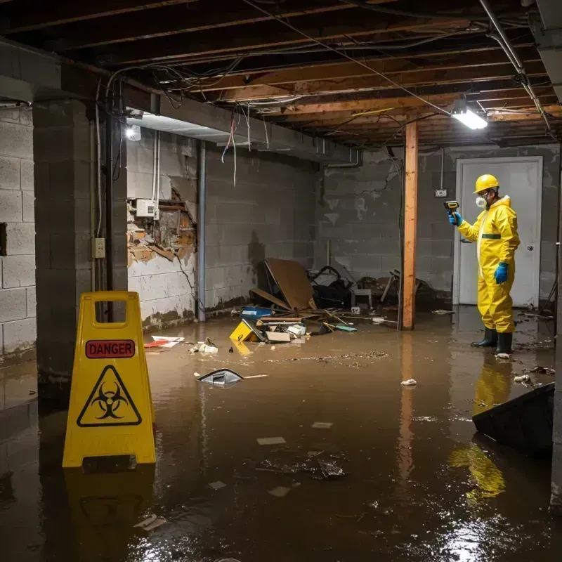 Flooded Basement Electrical Hazard in Palo Cedro, CA Property